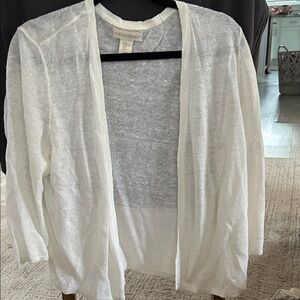 Cynthia Rowley Sheer White Cardigan